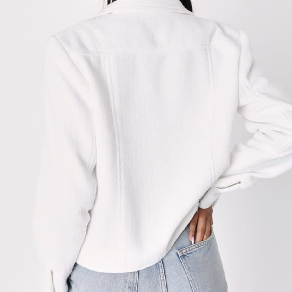 White motto jacket - Picture 3 of 6